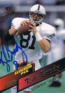 1995 Kyle Brady Superior Pix Rookie Auto Autograph /3500